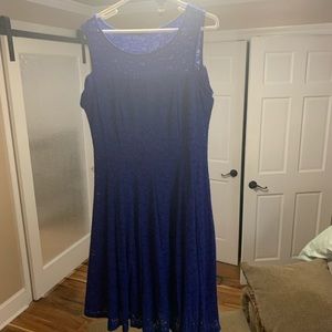 Royal blue dress